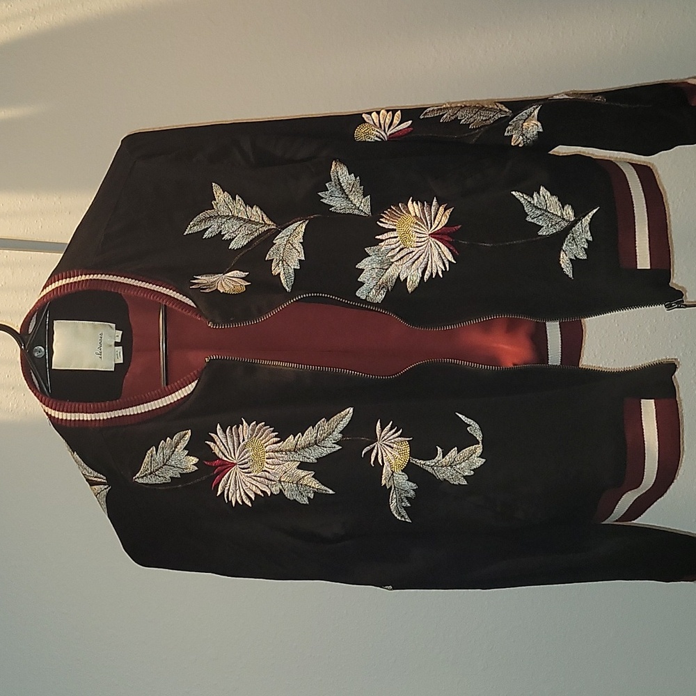 Elevenses Embroidered Bomber Jacket